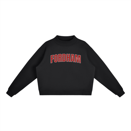 Fordham Fleece Mock-Neck Crew Sweatshirt