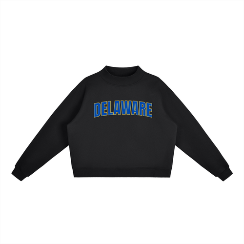Delaware Fleece Mock-Neck Crew Sweatshirt